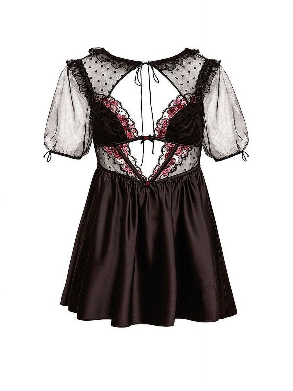 for love and lemons dainty black slip dress size small